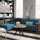 Ditto II peacock sectional sofa