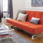 Flex orange sleeper sofa