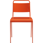 Lucinda orange stacking chair